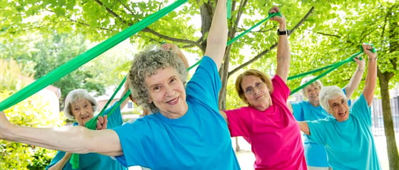 women exercising for heart health