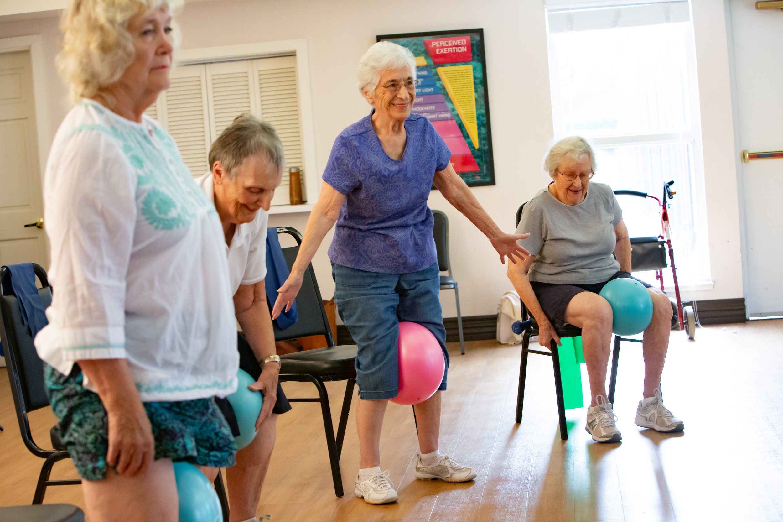 Seated Exercises Designed to Improve Posture, Balance and Strength