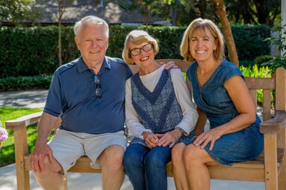 Family on Bench